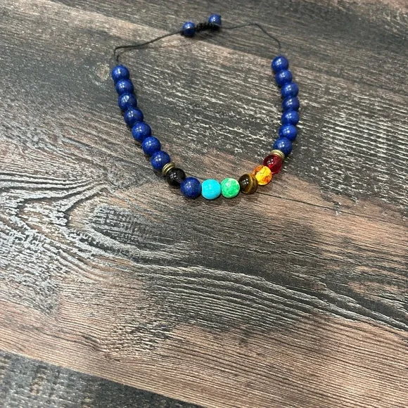 7chakra adjustable beaded bracelet - Picture 3 of 3